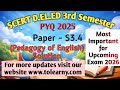 SCERT Assam D El Ed 3rd Sem PYQ 2025 Pedagogy Of English S3 4 Solution Must Watch Before Exam 2026