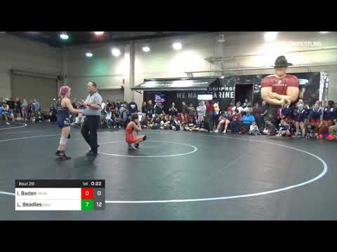 117 Lbs Rr Rnd 3 Isabella Badon Tennessee Dual Vs Lexy Beadles California Red