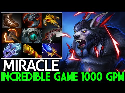 MIRACLE [Ursa] Incredible Game Hard Carry Farming 1000 GPM Dota 2