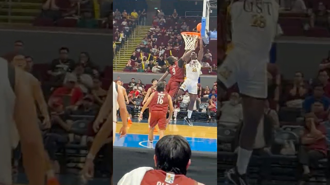 Highlights: Collins Akowe of UST with a nifty spin move