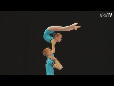 Sachsenpokal Riesa 2012 Age Group Balance Mixed Pair Germany - Sneschana Sinkov, Daniel Blintsov