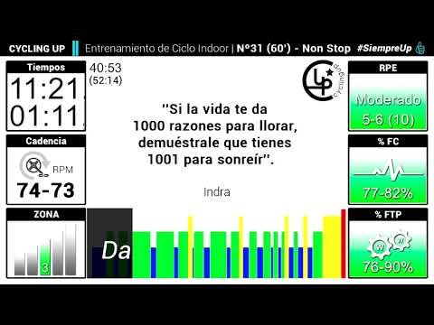 Entrenamiento Nº31.60' Cycling Up - Non Stop Ciclo Indoor by David Aguado