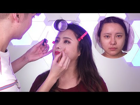 Transforming my friend into Hyuna in "Flower Shower" - Edward Avila