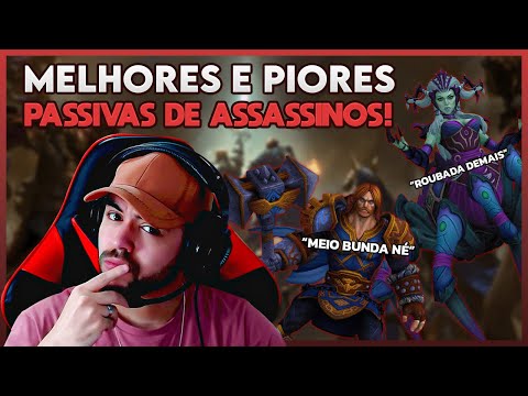 Quais as PIORES e MELHORES passivas dos ASSASSINOS? - ⚡ Smite BR Tierlist