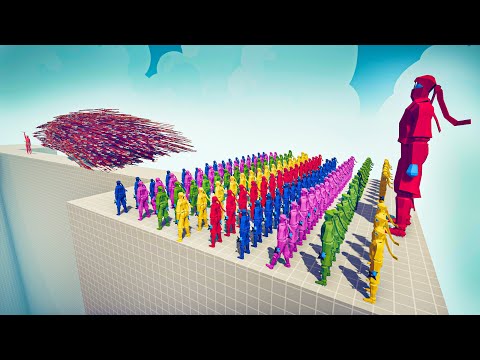 100x NINJA COLOR PACK + GIANT vs EVERY GOD - Totally Accurate Battle Simulator TABS