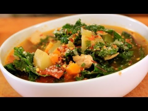 Leftover Turkey & Kale Soup - Healthy Holiday Recipe