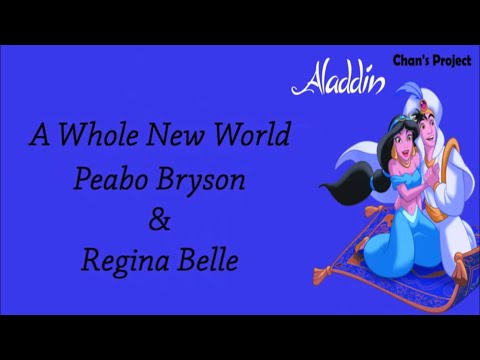 Peabo Bryson & Regina Belle A Whole New World (LYRIC)