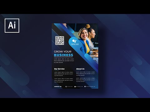 Modern Business Flyer | Adobe Illustrator Tutorial
