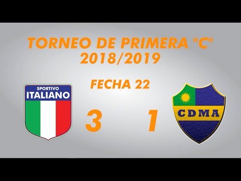 Primera "C" 2018/2019 - Fecha 22 - Sportivo Italiano 3 Alem 1 - Resumen