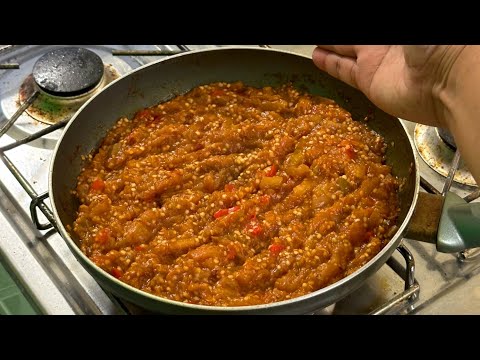 HOW TO MAKE STEWED AUBERGINE