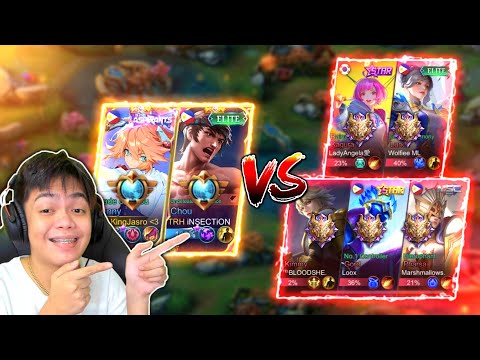 KINGJASRO W/ @iNSECTiONML  AGAINST 5 MAGES MYTHICAL GLORY SUBSCRIBERS - Mobile Legends