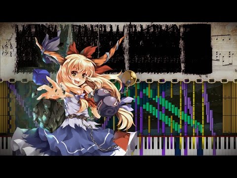 Black Score: Touhou 7.5 - Onigashima in the Fairyland ~ Missing Power | 106,000 Notes | Black MIDI