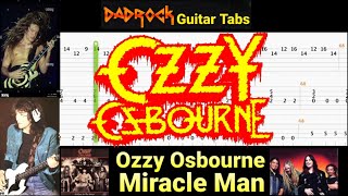 Miracle Man - Ozzy Osbourne - Guitar + Bass TABS Lesson