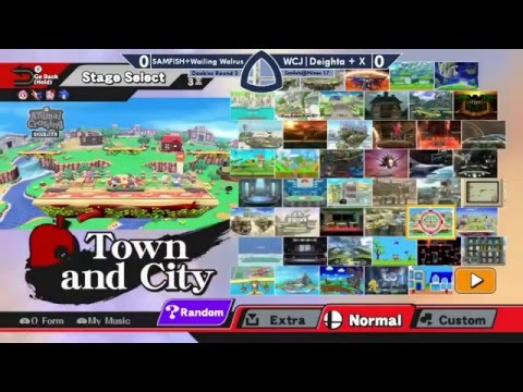 Sm4sh@Mines 17 - THC|SAMFISH + Wailing Walrus Vs. WCJ|Deighta + X - Doubles WQF