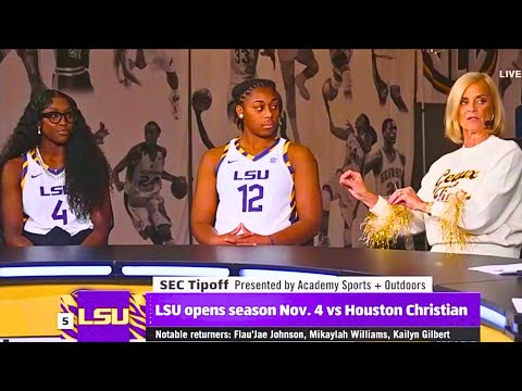 Flau'jae & Kim Mulkey react to MiLaysia Fulwiley addition | LSU Women's Basketball SEC Media Day