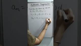 Find the nth term of the A.P.  5,11,17,23,...