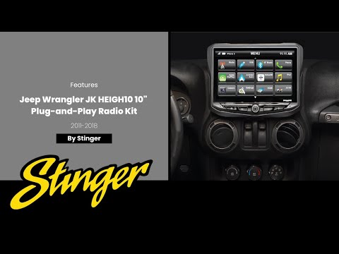 2011-2018 Jeep JK Radio HEIGH10 Infotainment Features | RB10JK11B by Stinger