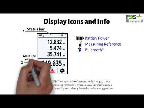The Leica DISTO X3 Display Icons and Info