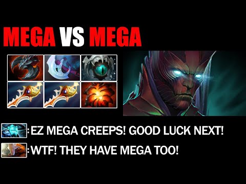 Impossible Mega Creeps Comeback By 9 Slot Items Terrorblade Epic Battle Mega VS Mega 7.27c Dota 2
