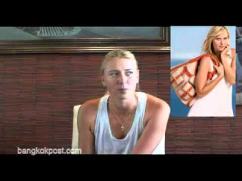 Maria Sharapova Q&A in Hua Hin, Thailand