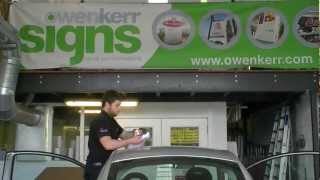 preview picture of video 'Gloss Black Vinyl Roof Wrap | Owen Kerr Signs | Ayr'