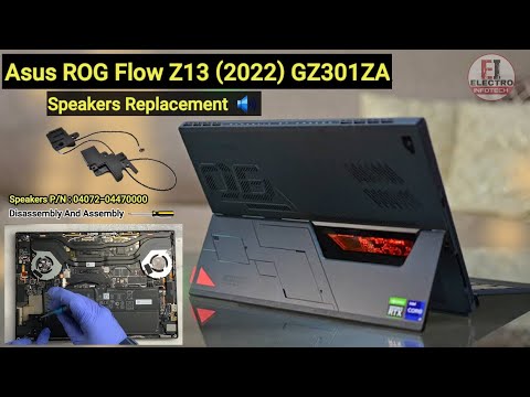 How To Replace Speakers ASUS ROG Flow Z13 GZ301ZA / Disassembly And Assembly