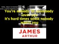 James Arthur - You're nobody 'til somebody loves ...