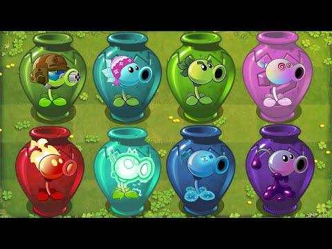 PvZ 2 Gameplay - All Peashootes Vasebreaker VS All Gargantaur Zombies - Who'is Best ?