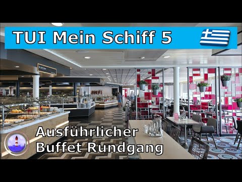 Mein Schiff 5 | Detailed tour of the Anckelmannsplatz buffet restaurant | shown in full |
