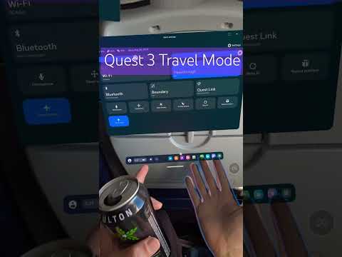Quest 3 Travel Mode on Flight is AWESOME!