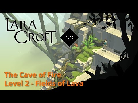 Lara Croft GO - The Cave of Fire 2 - Fields of Lava Walkthrough