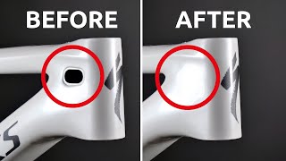 Carbon Bike Repair that MAKES YOU MONEY - Patching Cable Entries