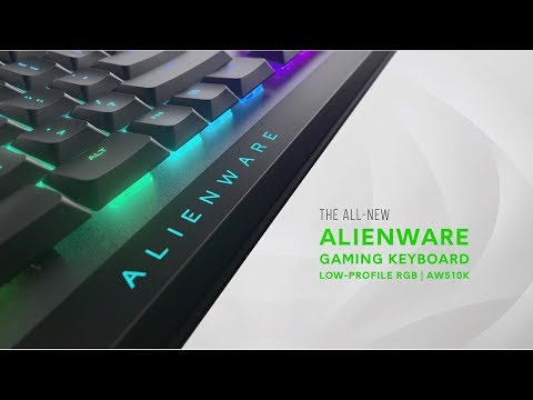 Dell Alienware AW510K klaviatūra USB Juoda, Balta video