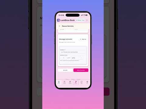 Come creare un nuovo servizio con messaggi automatici