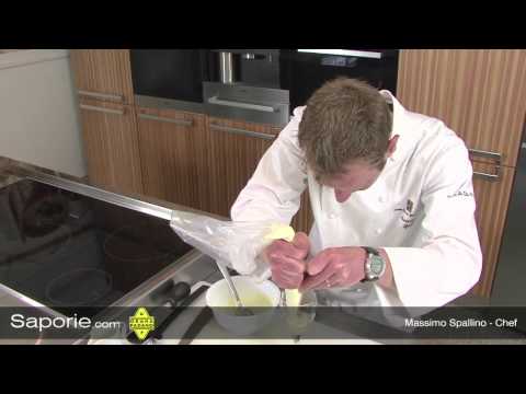 Saporie.com - Antipasto con crema di Grana Padano D.O.P. crema di peperone e crema di patate