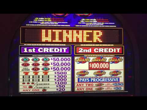 Awesome quick hit win $10 denom