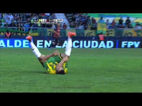 Barrientos noqueó a Rivero. Aldosivi 1 - San Lorenzo 0. Fecha 10. Primera División 2015. FPT.