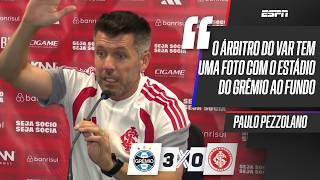 PEZZOLANO FAZ FORTE DESABAFO SOBRE A ARBITRAGEM APÓS DERROTA DO INTERNACIONAL PARA O GRÊMIO