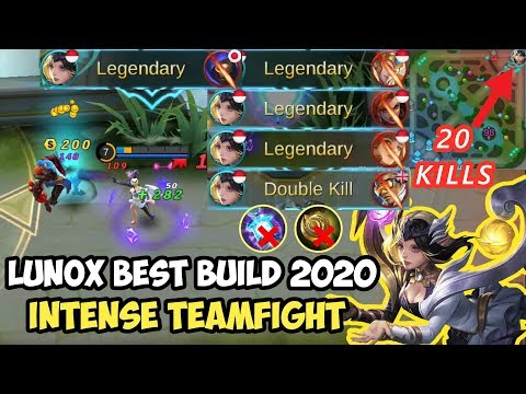 Lunox Best Build 2020 | Intense Teamfights With 20 Kills - Mobile Legends