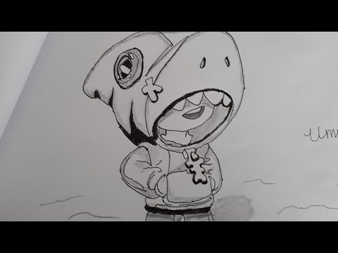 HOW TO DRAW SHARK LEON ,BRAWL STARS DRAW brawl stars leon çizimi