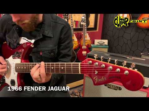 1966 Fender Jaguar Candy Apple Red | GuitarPoint Vintage Guitars