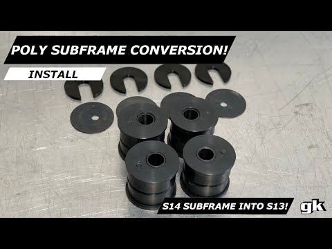 Gktech Polyurethane Rear Subframe Conversion Bushes - Install