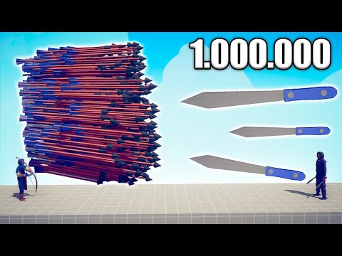 1.000.000 DAMAGE KNIFE vs EVERY GOD - TABS | Totally Accurate Battle Simulator 2023