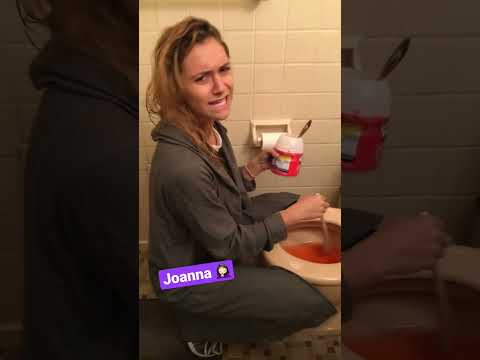 Joanna attempts to send Kool-Aid through the plumbing 🐠