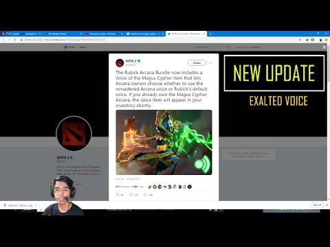 Dota 2 New Update! Rubick Arcana Bundle with Remastered Arcana Voice!
