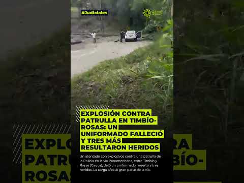 Ex-plo/*-sión contra patrulla en Timbío-Rosas: un uniformado fa/*-lle/*-ció y tres más he/*rid//*os