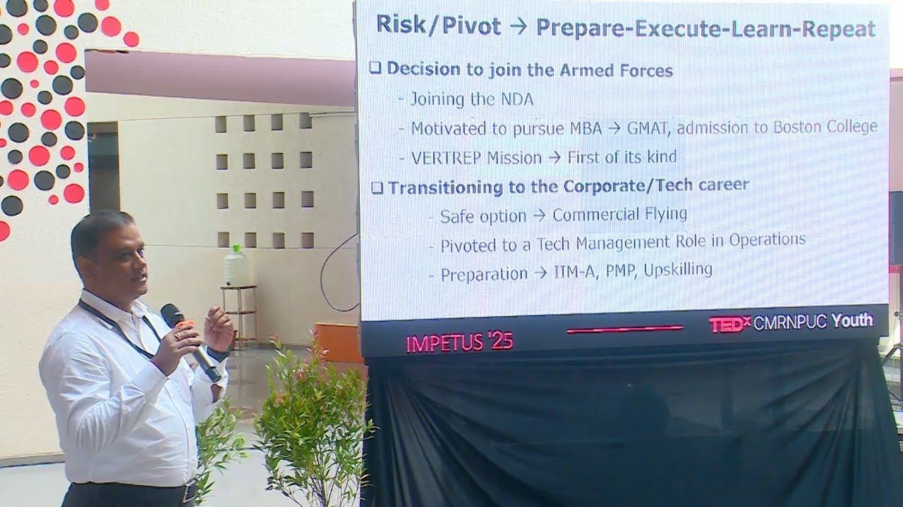 Curiosity, Risk/Pivot, and Resilience | Somnathan Krishnamoorthy | TEDxCMRNPU Youth