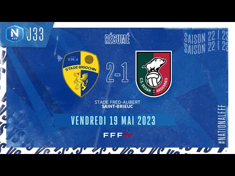 J33 | Stade Briochin - CS Sedan-Ardennes (2-1), le résumé | National FFF (2022-2023)