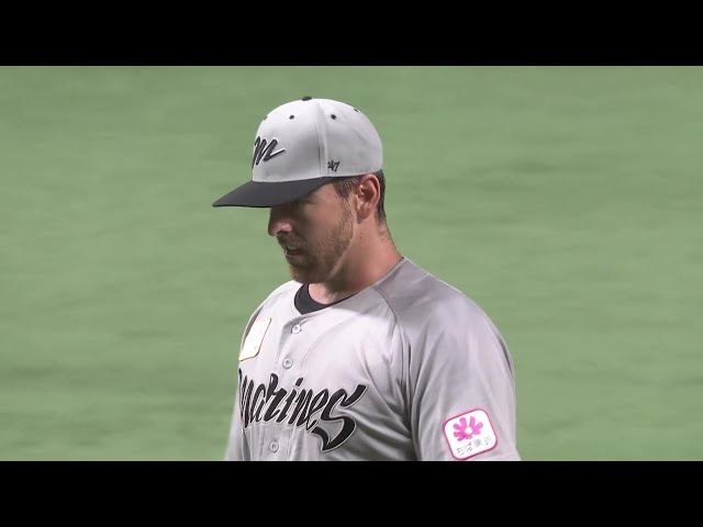 【6回裏】クオリティースタート!! マリーンズ・サモンズ 6回の最後は空振り三振に抑える!! 2025年7月16日 福岡ソフトバンクホークス 対 千葉ロッテマリーンズ