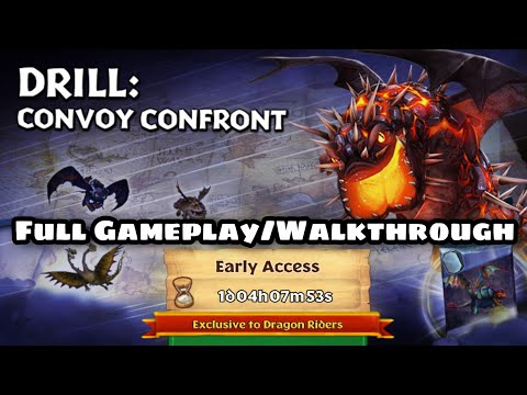 New DREADFALL/HALLOWEEN Gauntlet - DRILL: CONVOY CONFRONT Full Gameplay - Dragons:Rise of Berk